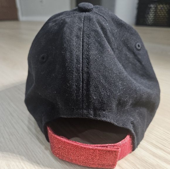 Minnie Mouse Disney Parks Sparkle Red and Black Youth Hat - Picture 5 of 7